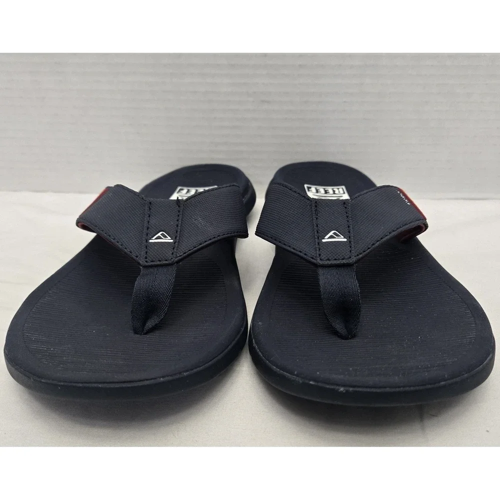 Reef Men's Santa Ana Flip Flops Navy Blue Water-Friendly Comfort Sandals Size 9